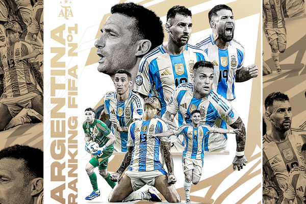Argentina Mantiene el Liderato en el Ranking FIFA tras la Jornada de Julio 2025