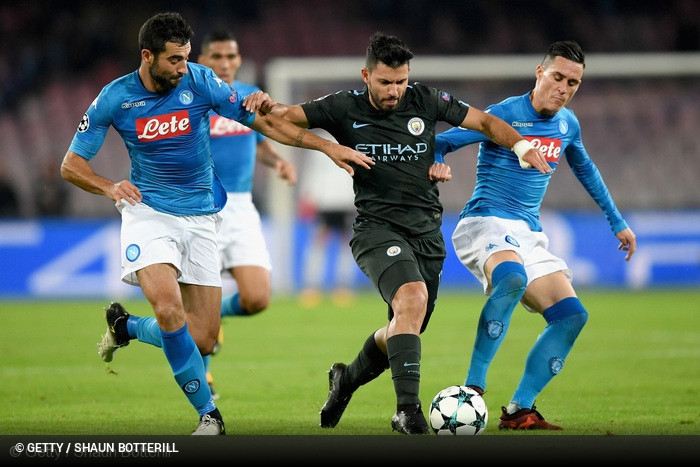 Napoli x Manchester City - Liga dos Campeoes 2017/2018 - Fase de GruposGrupo F